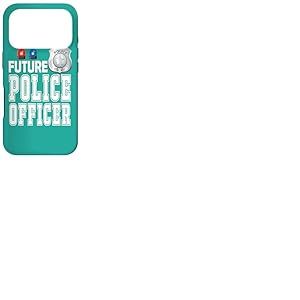 Sir&egrave;ne de Badge de Police pour Enfants Future Police Officer Coque pour iPhone 17 Pro