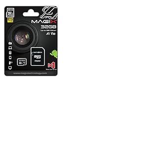 Magix Carte Mémoire microSD 32Go Classe 10 V30 U3, Vitesse de Lecture Allant jusqu'à 95 Mo/s, 4K Series (Adaptateur SD inclus)