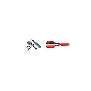 FLUKE networks Kit Générateur de tonalité et Sonde 26000900 Pro3000 Bleu One Size & Knipex Brucelles à dénuder pour fil enduit 125 mm 15 11 120