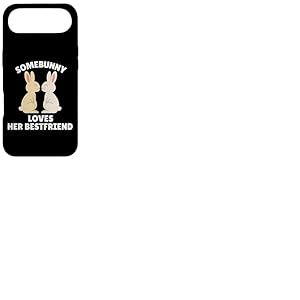Somebunny Loves Her Best Friend Cute Easter Bunny BFF Cadeau Coque pour iPhone Air