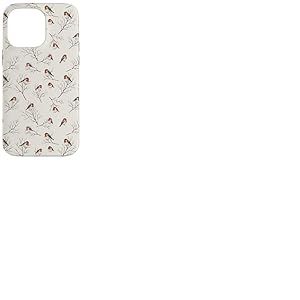 Vintage Redbreast Branches d'hiver Nues Coque pour iPhone 14 Pro Max