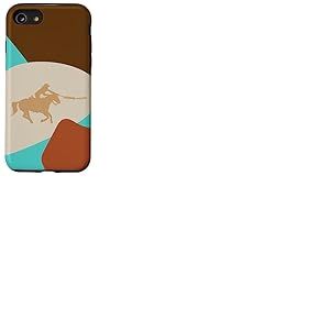 Adorable rod&eacute;o Country et Western pour Les Amateurs de Chevaux et Les Cowgirl Coque pour iPhone SE (2020) / 7/8