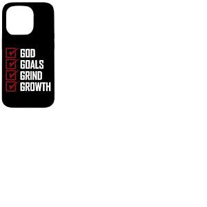 Maroon Red Burgundy Color Goals Grind Growth Maroon Graphic Coque pour iPhone 15 Pro