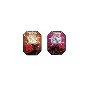 Pokémon TCG - Fall EX Tin 2025 - Boîte Collector avec Carte Promo EX + 4 enveloppes d'amélioration Produit Officiel Pokémon - Idéal pour Les Enfants et Les collectionneurs