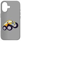 Monster Truck Bus Scolaire Jaune pour Enfant Coque pour iPhone 17