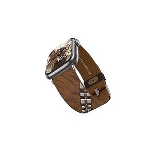 Star Wars: Chewbacca Bracelet pour smartwatch - Sous licence officielle, compatible avec toutes les tailles et s&eacute;ries d&rsquo;Apple Watch (montre non incluse)