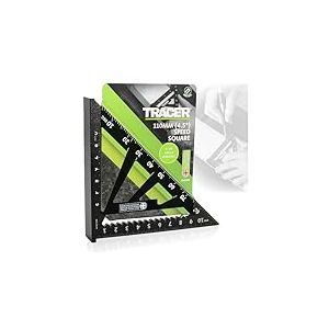 TRACER Speed Square 110 mm (4,5") &Eacute;querre de chevrons avec &eacute;chelle m&eacute;trique et hanche et vall&eacute;e Outil de marquage pour toiture et menuiserie