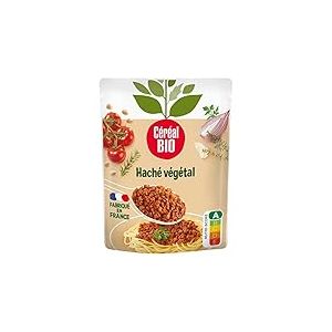 Céréal Bio Protéines de Soja, Oignons, Concentré de Tomate, Herbes de Provence – Plat Cuisiné Bio Individuel, Micro-Ondable, Prêt à Réchauffer – 250g