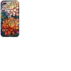 Chrysanthème Naissance Novembre Fleur Fleur Colorée Coque pour iPhone 7 Plus/8 Plus