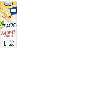 BJORG - Boisson Avoine Vanille - Boisson Végétale Bio - Pauvre En Acides Gras Saturés - Brique De 1 Litre (Lot de 6)