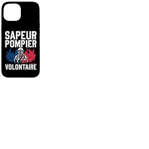 Sapeur Pompier Volontaire pour nos Héros Pompier Homme Femme Coque pour iPhone 15