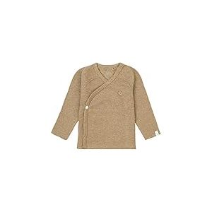 Noppies U Tee Overlap Ls Rib Nanyuki T-Shirt, Vert Clair mélangé-N092, 56 cm Mixte bébé