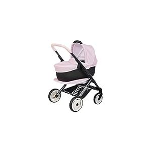 Smoby - Maxi-COSI - Poussette et Landau Rose - pour Poupons Jusqu'à 42 cms - 3 en 1 - A Partir de 3 Ans - Fabrication Espagnole
