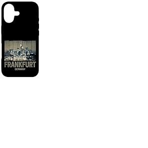 Francfort Allemagne Skyline Fine Art Souvenir Vintage Coque pour iPhone 17