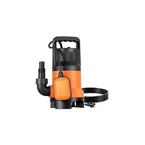 VEVOR Pompe Submersible Eaux Us&eacute;es 650 W Pompe Puisard PP-GF20, 15000 L/h avec Interrupteur &agrave; Flotteur Automatique, Hauteur Refoulement 8 m, &Eacute;vacuation Eaux Us&eacute;es pour Piscines, &Eacute;tangs, Zones Inond&eacute;es
