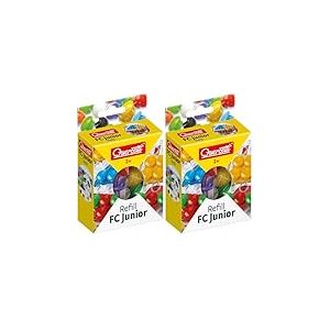 Quercetti FantaColor Refill 16 Punaises &oslash; 33 mm en 8 Couleurs, Mosaique Enfant 2+ Ans, Kit Loisirs Cr&eacute;atifs, Construction Magnetique Enfant, 100% Made in Italy (Lot de 2)
