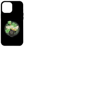 St Patricks Day pi&egrave;ce Argent tr&egrave;fle Chapeau Irlandais Cadeau Coque pour iPhone 12 Pro Max