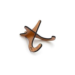 TIGER UAC1-LW Support en bois détachable en forme de X pour ukulélé, mandoline, banjo et violon - grain de bois