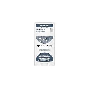 Schmidt's Déodorant Stick Signature Charbon et Magnésium, 100% d'Origine Naturelle, Efficacité 24h, Certifié Vegan, Testé dermatologiquement, 75g