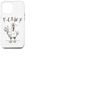 F-caw-f Poulet Rigolo Costume De Carnaval Poulet Coque pour iPhone 12 Pro Max