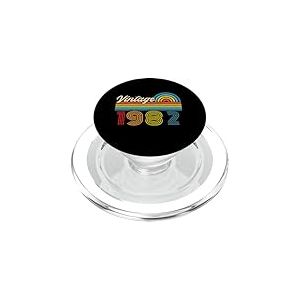 Original 1982 Vintage Anniversaire 44 Ans pour Hommes Femmes PopSockets PopGrip pour MagSafe