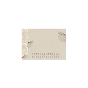SIGEL H6315 Sous-main en papier, calendriers sur 2 ans et semainier, design natural leaves, A2 (59.5 x 41 cm), brun/blanc/noir, 30 feuilles