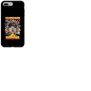 Chat survivant dr&ocirc;le de circoncision bizarrement sp&eacute;cifique Chat Meme Coque pour iPhone 7 Plus/8 Plus