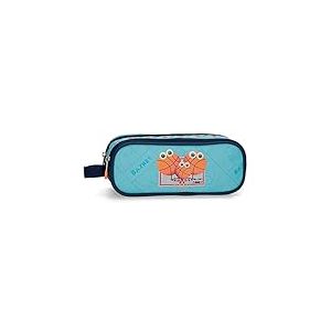 Enso Basket Family Trousse double compartiment Bleu 23x9x7 cms Polyester