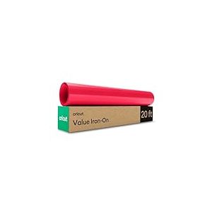Feuille de transfert Cricut | Rouge | 6 m (20 pieds) | Rouleau de vinyle de transfert | Compatible avec toutes les machines de découpe Cricut