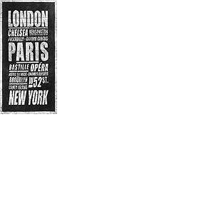 Barry Goodman (London, Paris, New York 50 x 100 cm Toile Imprimée