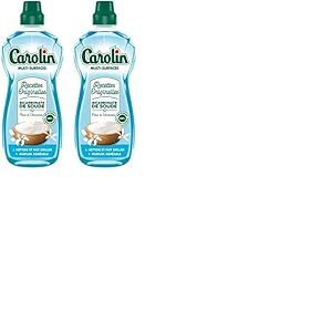 Carolin Nettoyant Multi-Surfaces Recettes Originelles Bicarbonate & Fleur de Citronnier 1 L (Lot de 2)
