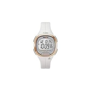Timex Ironman Montre num&eacute;rique pour Femme avec Bracelet en r&eacute;sine Blanche 33 mm TW5M19900