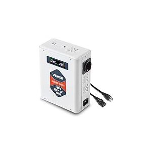 VEVOR Transformateur 110 V &agrave; 220 V, Transformateur de Tension &Eacute;l&eacute;vateur 3000 VA, avec 2 Prises Europ&eacute;ennes, Sortie USB, &Eacute;cran LCD, Protection Contre Surcharges Surintensit&eacute;s, pour Appareils 220 V