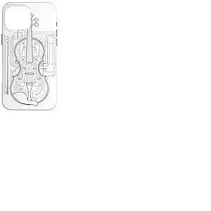 Dessin au trait Violon Coque pour iPhone 16 Pro Max