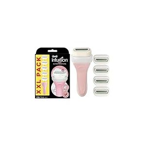 Wilkinson Sword - Intuition 2in1 Ultra Moisture - Lames de rasoir pour femme - Pack de 5 lames + manche