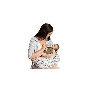 Boppy Coussin d'allaitement &ndash; Fleurs de Jardin Roses &ndash; Coussin Plus Grand, Plus Grand et Plus de Soutien pour l'allaitement et Le biberon &ndash; Remplissage Plus Ferme, Levage Plus &eacute;lev&eacute;, Plus Grande