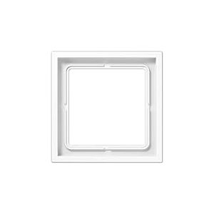 JUNG LS Zero &ndash; Cadre 1 &eacute;l&eacute;ment 81 x 81 mm S&eacute;rie Termoplastico Blanc alpin