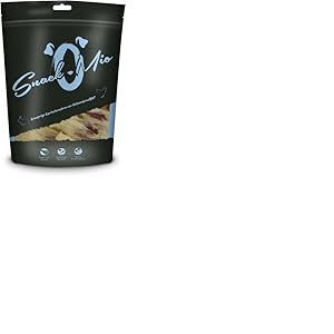 SNACKOMIO - Snack Premium pour chiens - Oreilles de lapin croustillantes au blanc de poulet, sans céréales, 1 paquet (1 x 70g)