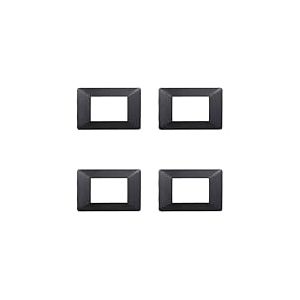 Plaque compatible ViMAR plana, plaques en plastique set de 4 pièces 3 places pour remplacement des plaques existantes - s'adaptent parfaitement au support d'origine