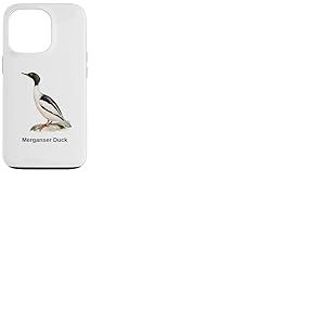 Chemise pour oiseaux Merganser Oiseau de mer Canard Ornithologie Oiseau Coque pour iPhone 13 Pro