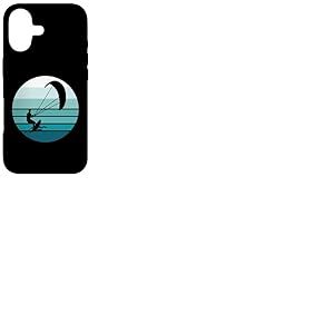 Kiteboard, Kitesurf, Vintage Bleu Coucher de Soleil Coque pour iPhone 17
