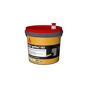 SIKA - Compl&eacute;ment d'imperm&eacute;abilisation des fondations - Sika Igolflex-183, Noir - Rev&ecirc;tement sans bitume liquide - Protection des murs de fondation - Pr&ecirc;t &agrave; l'emploi - Pulv&eacute;risable - 5L