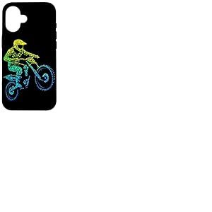 Motocross et Moto Tout-Terrain | Graphisme pour v&eacute;lo Tout-Terrain Coque pour iPhone 16