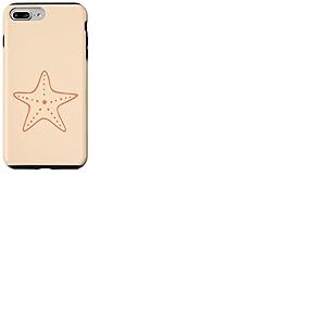 Étoile de mer Minimaliste océan Plage Mignon étoile de mer – Orange Coque pour iPhone 7 Plus/8 Plus