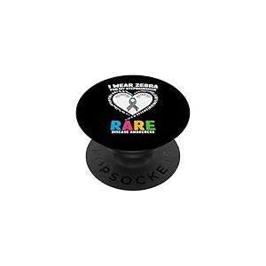 Je Porte Un z&egrave;bre pour ma Belle-Fille Sensibilisation aux Maladies rares 2026 PopSockets PopGrip Adh&eacute;sif