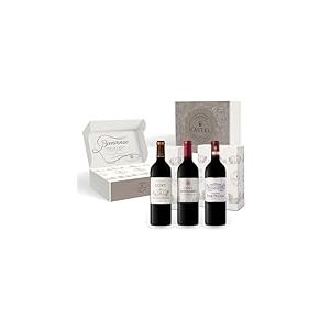 Coffret Cadeau - Vin Rouge - Coffret Médailles d'Or de Bordeaux : Château du Lort, La Croix Montlabert, Châteaux Tour Prignac