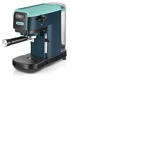 Ariete 1399 Machine à Café Percolateur, pour Expresso, Cappuccino, Thé et Tisane, Compatible avec le Café en Poudre et les Dosettes ESE, 1300 W, 15 Bar de Pression, Filtre 1-2 Tasses, Light Aquamarine