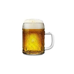 Stölzle Lausitz Oberglas Kaiser chope à bière 0,3l l chope à bière originale Oktoberfest I lot de 6 pièces I verre à bière traditionnel I lavable au lave-vaisselle I haute qualité