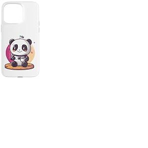 Panda Astronaute avec caf&eacute; Astronaute de l'espace Panda Coque pour iPhone 15 Pro Max