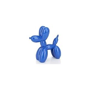 AMOIENSIS 4 inch Vibrant Blue Balloon Dog Sculpture - Small Animal Statue for Shelf and Desktop Decor, Eclectic Nick Nacks